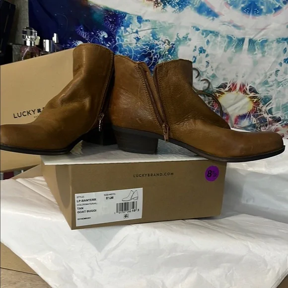 Lucky Brand Tan Chelsea Boots Timeless Design - Picture 2 of 12